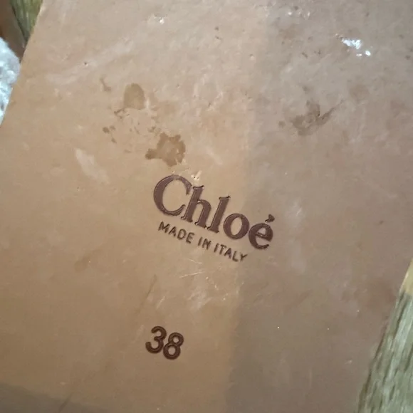 Chloe leather sheepskin sandals - Picture 6 of 6